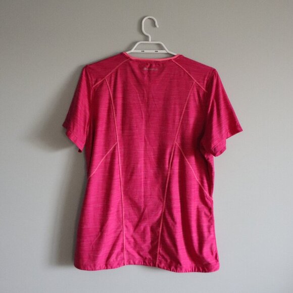 Champion Women's Large Pink Activewear Stretch Crewneck Short Sleeve T-Shirt - Picture 2 of 10